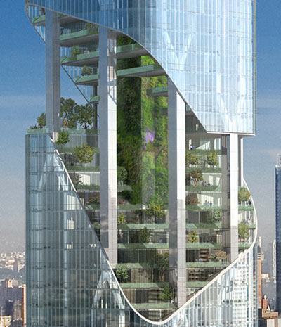 Green New York tower - Daniel Libeskind - US