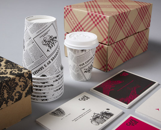 Packaging for Cafe Vue by Designworks