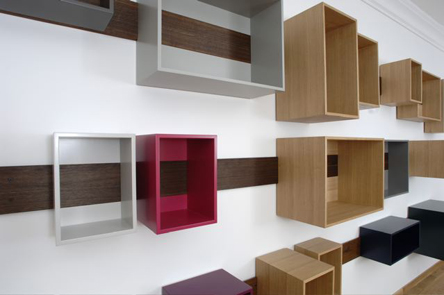 Sliding shelves by Lutz Hüning