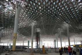 Shenzhen International Airport under construction - Massimiliano + Doriana Fuksa