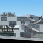 STEVEN HOLL ARCHITECTS' CAMPBELL SPORTS CENTER TOPS OUT