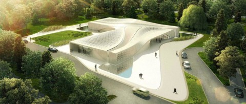 Beukenhof auditorium and crematorium - Asymptote Architecture - Netherlands